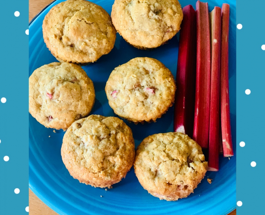 Gluten Free Rhubarb Muffins